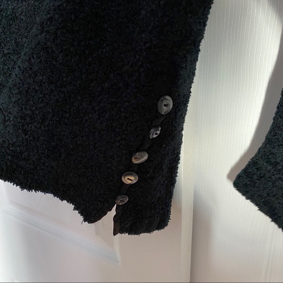 APRIL CORNELL BLACK CHENILLE SWEATER - Picture 9 of 9